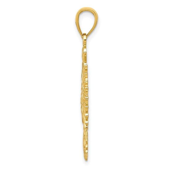 10K Yellow Gold Phoenix Mythological Bird Charm